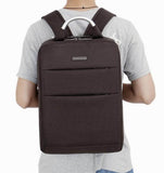 Simple Style Laptop Backpack Business Backpack Travel Bag Brown