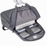 Fashion Laptop Backpack Business Backpack Travel Bag Gray