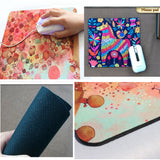Creative Decorative Rectangle Non-Slip Rubber Mousepad Gaming Mouse Mat Stamp