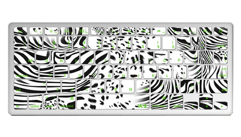 1 Piece MacBook Pro 13" Keyboard Sticker Decal Keyboard Skin, Zebra Stripe