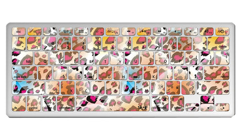 1 Piece MacBook Pro 13" Keyboard Sticker Decal Keyboard Skin, Leopard Pattern