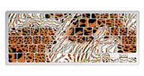 1 Piece MacBook Pro 13" Keyboard Sticker Decal Keyboard Skin, Tiger Stripes