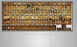 Classic Wood Grain Keyboard Stickers / Decals For MacBook (Air 13 Inch Retina)