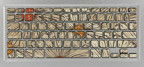 Flower Pattern Keyboard Stickers / Decals For MacBook (Air 11 Inch Retina)