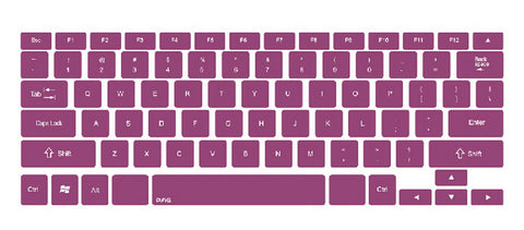 Modern Stylish PURPLE Keyboard Stickers / Decals For MacBook (Pro 15 Inch)