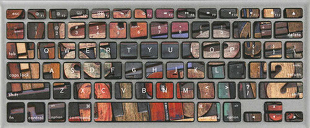 Digital Section Keyboard Stickers / Decals For MacBook (Pro 13 Inch Retina)