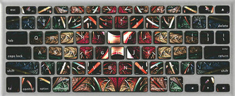 Magic Flower Keyboard Stickers / Decals For MacBook (Pro 13 Inch Retina)