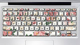 Fashion Ultra-thin WHITE Amento Keyboard Stickers / Decals For SAMSUNG450R4