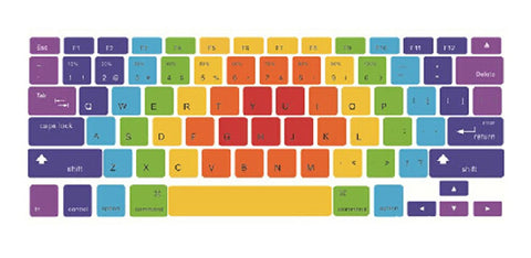 Creative Colorful Keyboard Stickers / Decals For MacBook (Pro 15 Inch Retina)