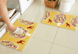 Bedroom Carpet Kitchen Bathroom Non-slip Cotton Door Mat (40x60cm, Horse)