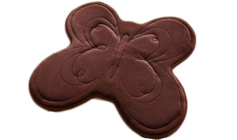 Bedroom Carpet Kitchen Bathroom Non-slip Cotton Door Mat (58x70cm,Butterfly)