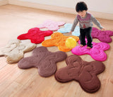 Bedroom Carpet Kitchen Bathroom Non-slip Cotton Door Mat (58x70cm,Butterfly)