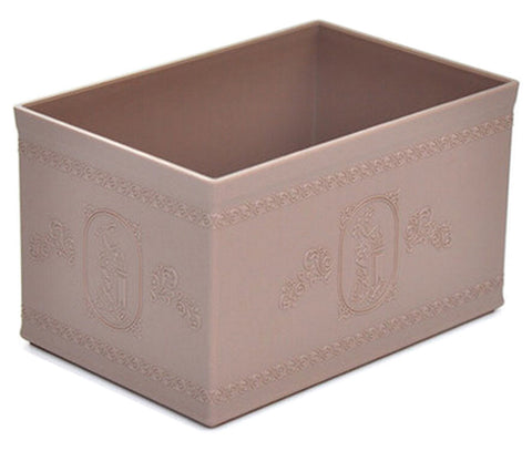 21x14x12.2cm Coffee Makeup Case Jewelry Organizer Office Supplies Holder Bin