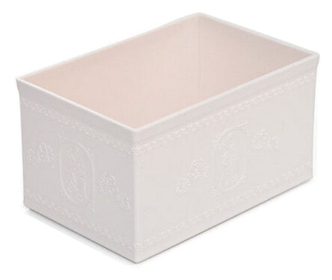 21x14x12.2cm White Makeup Case Jewelry Organizer Office Supplies Holder Bin