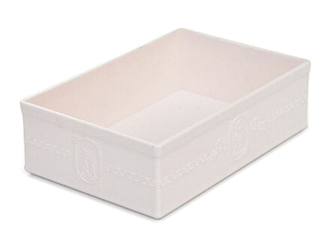 20.9x13.9x6.2cm White Makeup Case Jewelry Organizer Office Supplies Holder Bin