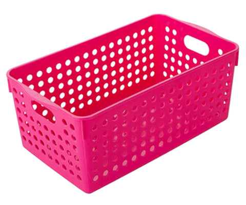 27.5x18x14cm Rose Red Storage Box Storage Bin Storage Basket Organizer