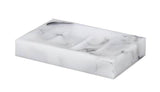 Home Hotel Bathroom Modren Soap Dishes Holder Sink Rectangle [Marble Pattern]