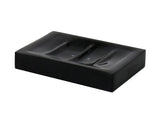 Home Hotel Bathroom Modren Soap Dishes Holder Sink Rectangle [Black]