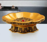 Home Hotel Bathroom Creative Soap Dishes Holder Case Sink [Gold]