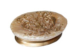 Home Hotel Bathroom Creative Soap Dishes Holder Case Sink [Golden]