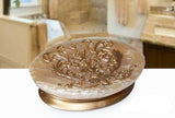 Home Hotel Bathroom Creative Soap Dishes Holder Case Sink [Golden]