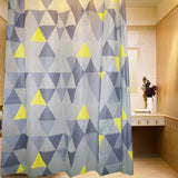 Bathroom Shower Curtains Thick Waterproof Curtains Window Treatments(Geometry)