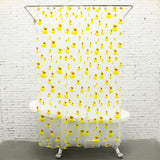 Bathroom Shower Curtains Thick Waterproof Curtains Window Treatments(Cute Duck)