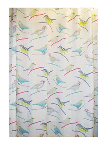 Bathroom Shower Curtains Thick Waterproof Curtains Window Treatments(Bird)