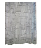 Bathroom Shower Curtains Thick Waterproof Curtains Window Treatments(City)