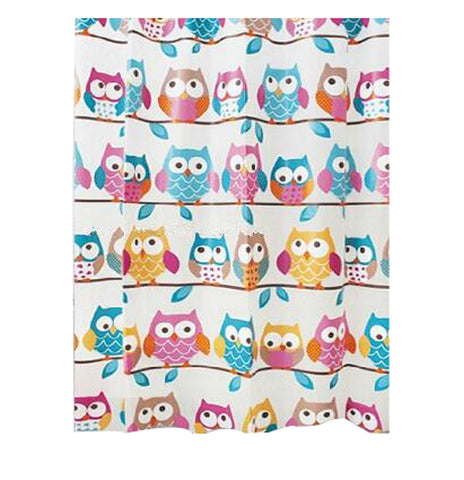 Bathroom Shower Curtains Thick Waterproof Curtains Window Treatments(Cartoon)