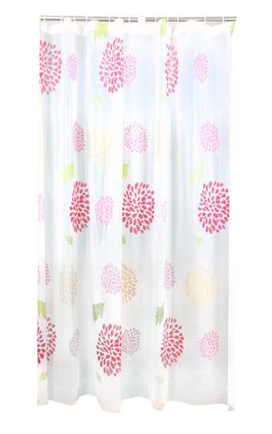 Modern Bathroom Shower Curtains Thick Waterproof Curtains Blinds(Flower)