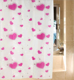 Modern Bathroom Shower Curtains Thick Waterproof Curtains Blinds(Love)
