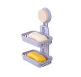 Double / Kreativ Toilette / Bathroom Soap Box Sauger-Blue