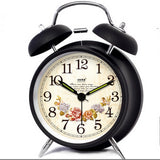 Alarm Clock Rural Style Decorative Clocks Mechanical Bedside Clock Black