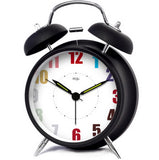 Alarm Clock Fashionable Decorative Clocks Mechanical Bedside Clock Black
