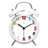 Alarm Clock Fashionable Decorative Clocks Mechanical Bedside Clock White