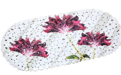 PVC Bathroom Non-slip Mats Bathroom Doormats 69 x 35CM