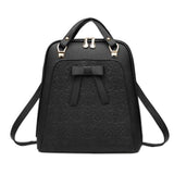 Fashion Backpack Shoulder Bag School Backpack For Ladies, Black