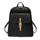 Women's Leisure Backpack Shoulder Bag School Backpack, Black