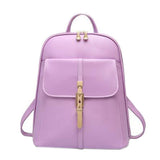 Women's Leisure Backpack Shoulder Bag School Backpack, Light Purple