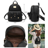Women's Lovely Leisure Backpack Elegant Shoulder Bag School Backpack, Rose Red