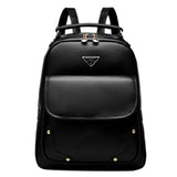 Girls Fashionable Backpack Elegant Shoulder Bag School Backpack, Black