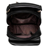 Girls Fashionable Backpack Elegant Shoulder Bag School Backpack, Wine Red