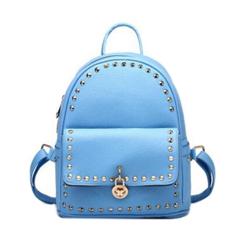 Fashionable Backpack Elegant Shoulder Bag School Backpack For Girls, Blue