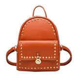 Fashionable Backpack Elegant Shoulder Bag School Backpack For Girls, Ginger