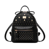 Girls Stylish Outdoors Backpack Elegant Shoulder Bag School Backpack, Black