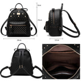 Girls Stylish Outdoors Backpack Elegant Shoulder Bag School Backpack, Black