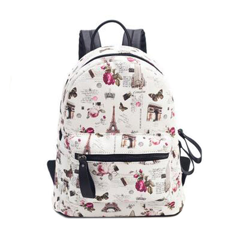 Girls Stylish Outdoors Backpack School Backpack Shoulder Bag With Lovely Pattern, No.1