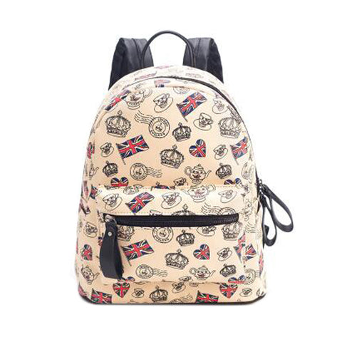 Girls Stylish Outdoors Backpack School Backpack Shoulder Bag With Lovely Pattern, No.2
