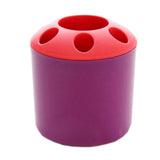 Creative Multifunctional Tooth Brush Holder/Pen Container Purple (9*10.3cm)